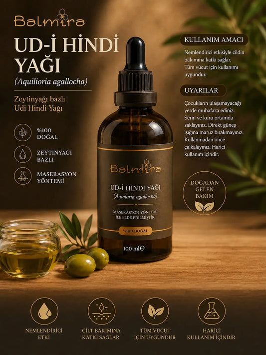 Saf Udi Hindi Yağı 100 ml Balmira